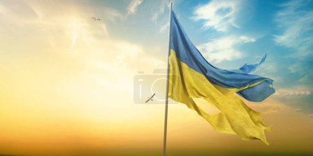 Foto de Ucrania, Bandera de Ucrania - Ucrania libre - Imagen libre de derechos