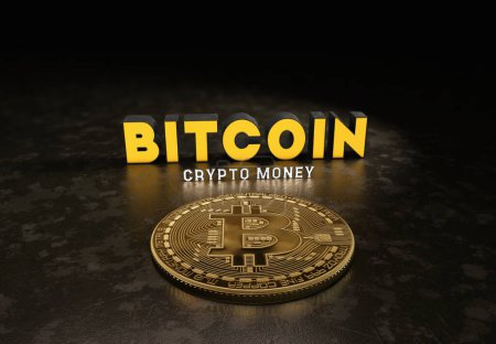 Photo for Bitcoin BTC Cryptocurrency Coins. Stock Market Concept. USD for BTC Cryptocurrency Bitcoin BTC - Royalty Free Image
