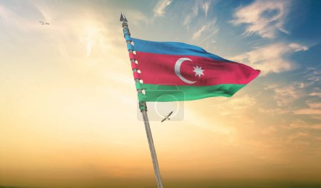 Azerbaijan Flag, Republic of Azerbaijan