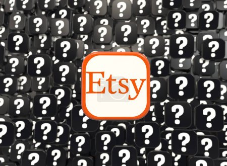 Photo for Etsy  - etsy logo, social media visual design - Royalty Free Image