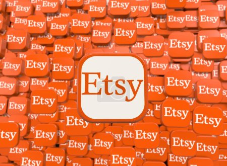 Foto de Etsy - logo etsy, diseño visual de redes sociales - Imagen libre de derechos
