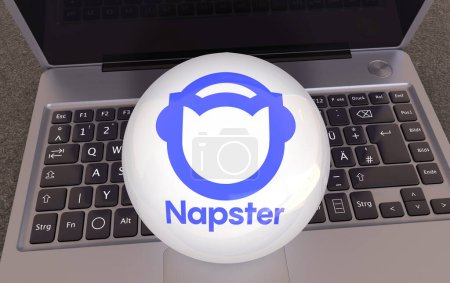 Téléchargez les photos : Napster, social media images background design - (rendu 3D) - en image libre de droit