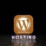 wordpress hosting, Social Media Concept, Online communication applications. 3D Visual Design