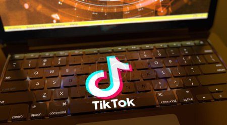 Photo for Tik Tok, Social Media Concept, Online communication applications. 3D Visual Design - Royalty Free Image