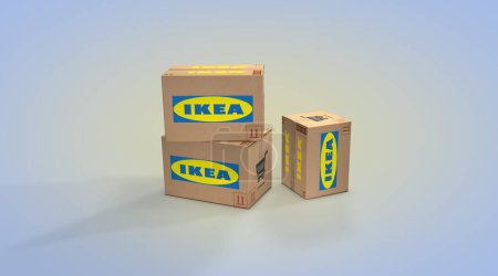 Foto de Ikea, E-Commerce Diseño Visual, Imágenes de Redes Sociales. Renderizado 3D - Imagen libre de derechos
