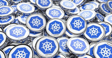 Photo for Kubernetes - Kubernetes, also known as K8s, is an open source system. - Royalty Free Image