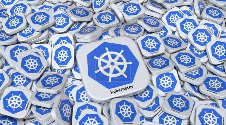 Photo for Kubernetes - Kubernetes, also known as K8s, is an open source system. - Royalty Free Image