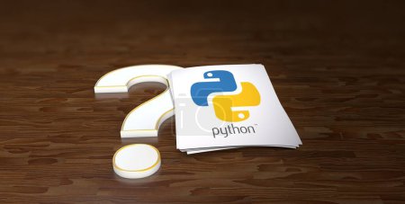 Téléchargez les photos : Python est un langage de programmation de haut niveau. Design visuel, Images des médias sociaux. rendu 3D - en image libre de droit