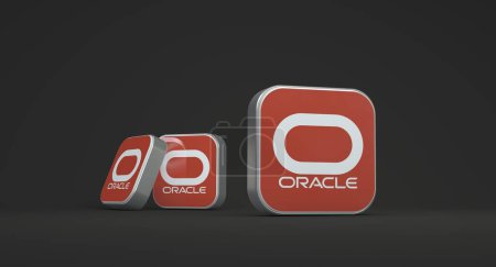 Téléchargez les photos : Logiciel Oracle, Cloud Application et Cloud Platform 3D Render - en image libre de droit