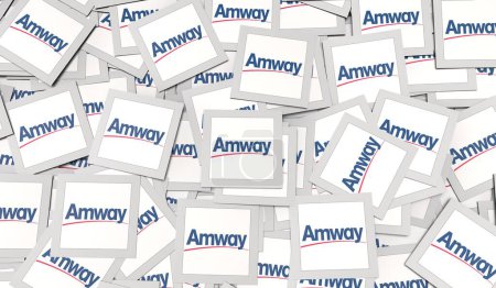 Foto de Amway, Social Media Logos Presentación Visual - Diseño de Antecedentes. - Imagen libre de derechos