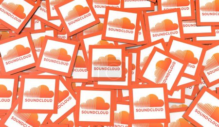 Foto de Soundcloud, Social Media Logos Presentación Visual - Diseño de Antecedentes - Imagen libre de derechos