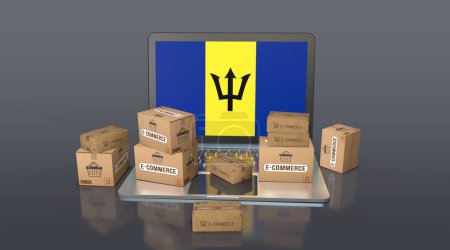 Barbados, Barbados, Constitutional Monarchy, E-Commerce Visual Design, Social Media Images. 3D rendering.