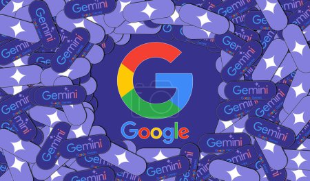 Photo for Google Gemini, Artificial Intelligence - Google Services. - Royalty Free Image
