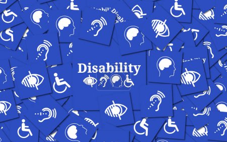Handicapés, Signes de handicap, Icônes sont présentation visuelle.