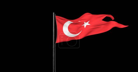 Turkish Flag, Waving Turkish Flag, Republic of Turkey - Istanbul, Trkiye
