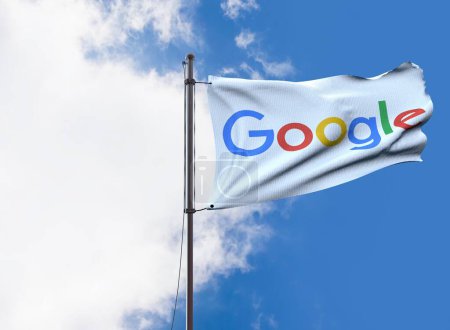 Foto de Google Flag, Diseño del logotipo de Google Flag - Presentación Visual - Imagen libre de derechos
