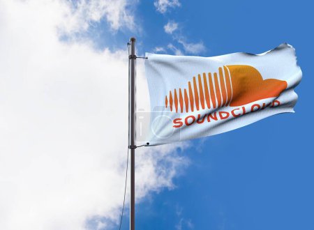 Foto de Soundcloud, Logos Visual Presentation - Diseño de fondo. - Imagen libre de derechos