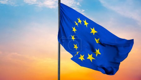 Téléchargez les photos : Drapeau de l'Union européenne, Image du drapeau de l'Union européenne. - en image libre de droit
