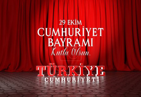 Bandera de Turquía, Día de la República - Traducir: 1923, Cumhuriyet Bayram, Turk Bayragi.