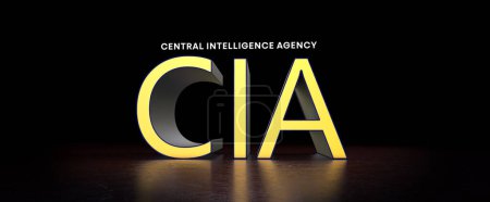 CIA, CIA Text, US Central Intelligence Agency Flag - Visual Design.