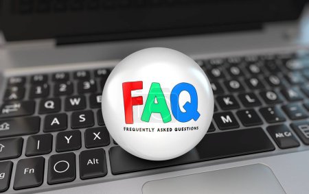 Photo for FAQ, Frequently Asked Questions - FAQ Visual Design for Your Media Presentations. (FAQ) - Royalty Free Image