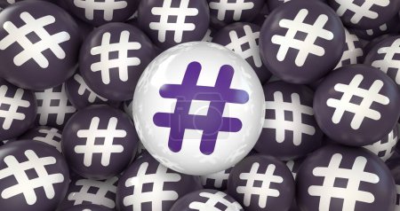 Hashtag, Hashtag Logo Présentation visuelle, Hashtag Data Label.
