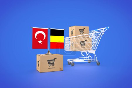 Belgium, Kingdom of Belgium, Turkiye, E-commerce Platforms. 3D Visual Design