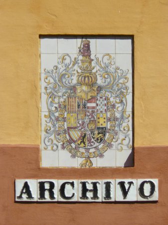 Seville (Spain). Archway inside the Real Alcazar of Seville