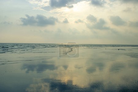Photo for Landscape of bakkhali sea beach - Royalty Free Image