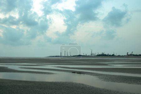 Photo for Landscape of Bakkhali sea shore - Royalty Free Image