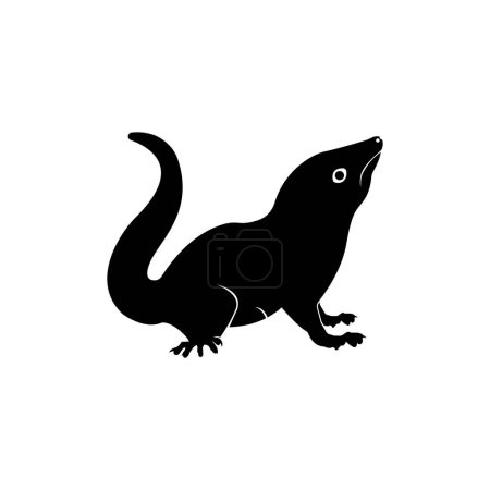Ilustración de Ardilla icono vector ilustración logo diseño - Imagen libre de derechos