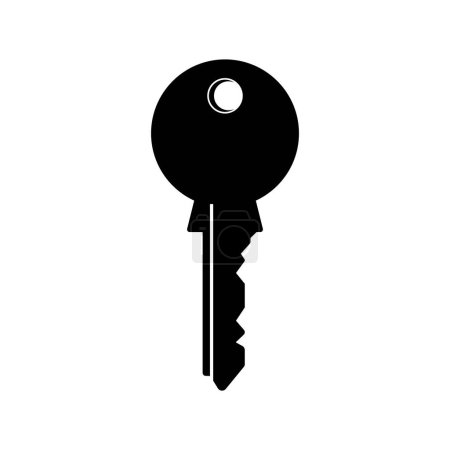 Téléchargez les illustrations : Key icon vector illustration design symbol technology - en licence libre de droit