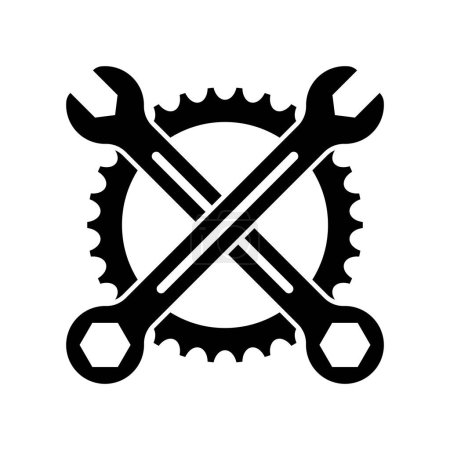 Illustration for Repair shop or automotive icon vector illustration symbol design - Royalty Free Image