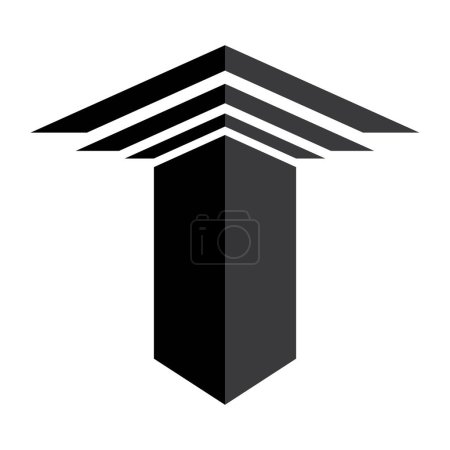 Illustration for Column logo vector illustration template design - Royalty Free Image