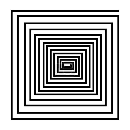 Ilustración de Hipnótico, geométrico, patrón repetido vector ilustración fondo - Imagen libre de derechos