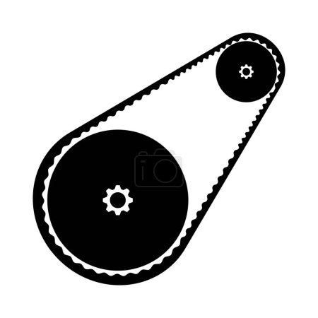 Illustration for Engine belt vector icon illustration symbol design - Royalty Free Image