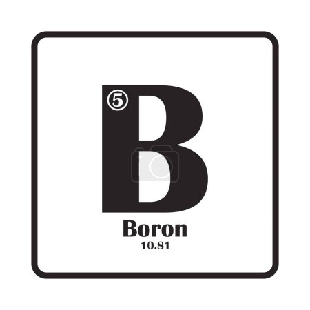 Ilustración de Periodical boron element icon vector illustration symbol design - Imagen libre de derechos