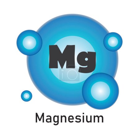 Magnesium chemical element icon vector illustration symbol design