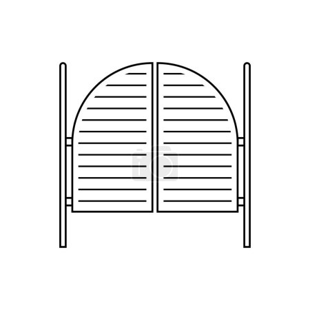Salon door icon vector illustration symbol design