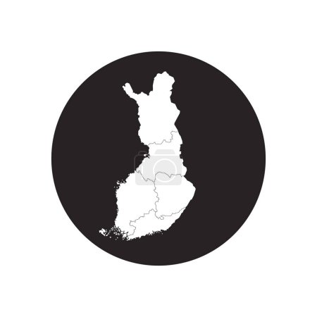 Illustration for Finland map icon vector illustration symbol design - Royalty Free Image