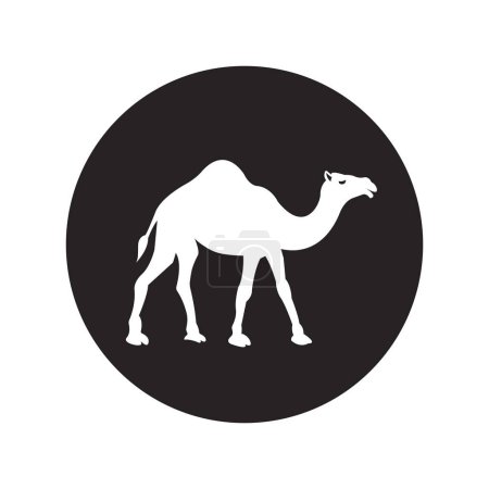 Téléchargez les illustrations : Icône de chameau illustration vectorielle symbole conception - en licence libre de droit