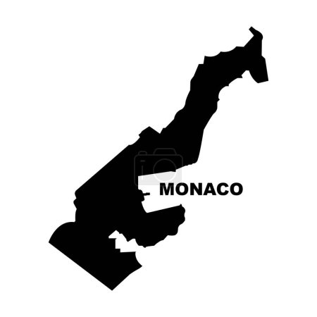 Illustration for Monaco map icon, vector illustration symbol design - Royalty Free Image