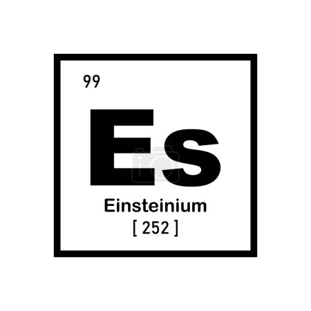 Illustration for Einsteinium icon,vector illustration symbol design - Royalty Free Image