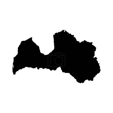 Illustration for Latvia map icon, vector illustration symbol design - Royalty Free Image
