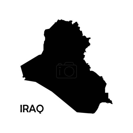 Ilustración de Mapa de país de Irak, vector ilustración diseño fondo - Imagen libre de derechos
