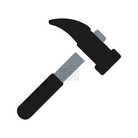 Téléchargez les illustrations : Modèle d'illustration d'icône vectorielle de marteau - en licence libre de droit
