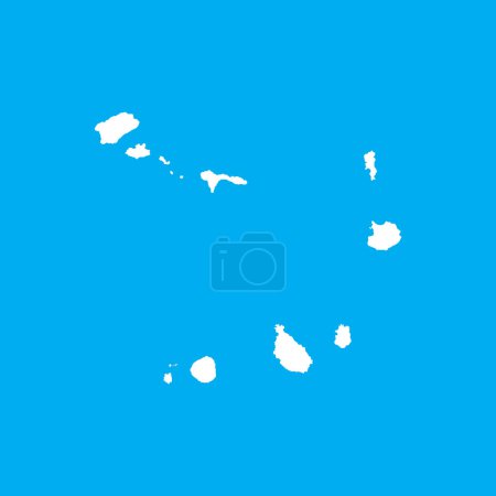 Illustration for Cape verde map icon vector illustration symbol background - Royalty Free Image