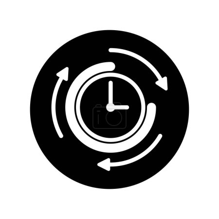 Alarm clock icon illustration symbol design
