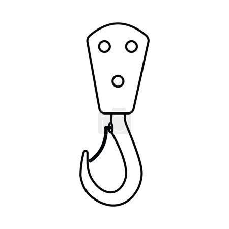 Crane hook icon symbol design