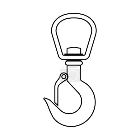 Grúa gancho icono símbolo de diseño